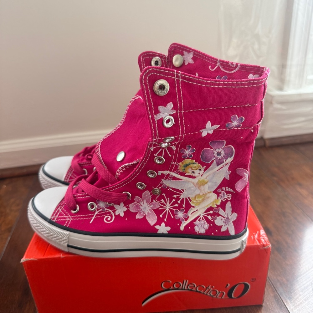 Collection O Convertible Pink Floral and Fairy High-Top Sneakers - Picture 7 of 9